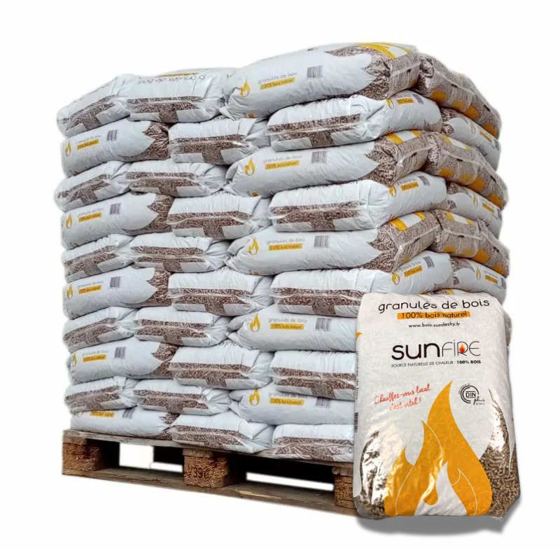 Pellet SunFire - Palette de 70 sacs de 15 kg