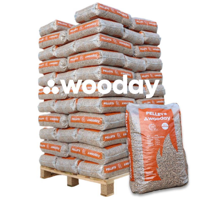 Pellet Wooday - Palette de 65 sacs de 15 kg